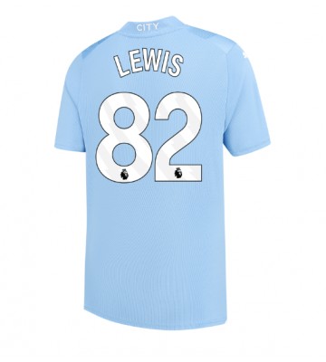 Manchester City Rico Lewis #82 Primera Equipación 2023-24 Manga Corta